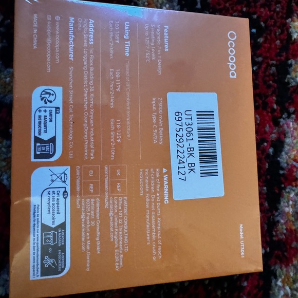 NEW IN BOX Ocoopa UT4 Urban Hand Warmers - Picture 2 of 3